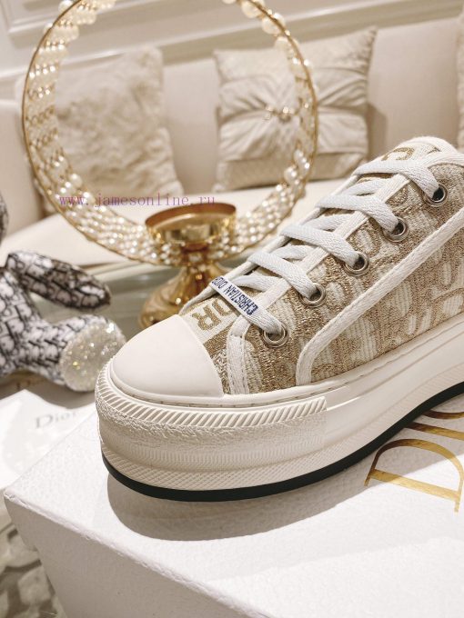 Top Of The Line Dior 2024 Spring/Summer Latest Oblique Classic Embroidered Thick BottomKim Ji S eit7zjul - Image 8