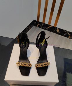 Out Balmain 2024 Spring/Summer Fashion Show Original Metal Buckle High Heel SandalsBrand Balmai g0s0jicq