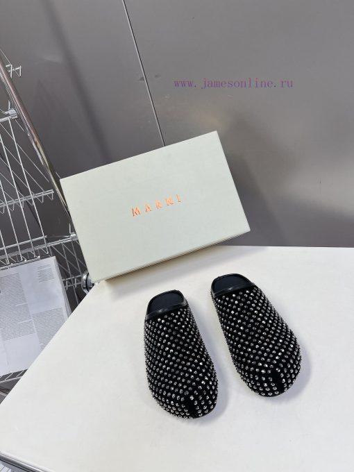 Marni's Classic Diamond Studded Bingbing Slippers Are Perfect For Spring And Summer. The Color ggtf7z3x