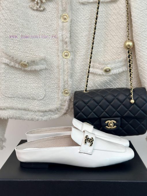 Chanel | Chanel 24CP New ProductDouble C Half SlippersThe Shoe Upper Is Made Of Imported Lambsk h3ny1g6x - Image 2