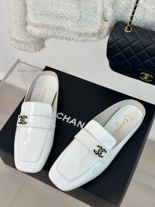Chanel | Chanel 24CP New ProductDouble C Half SlippersThe Shoe Upper Is Made Of Imported Lambsk h3ny1g6x - Image 3