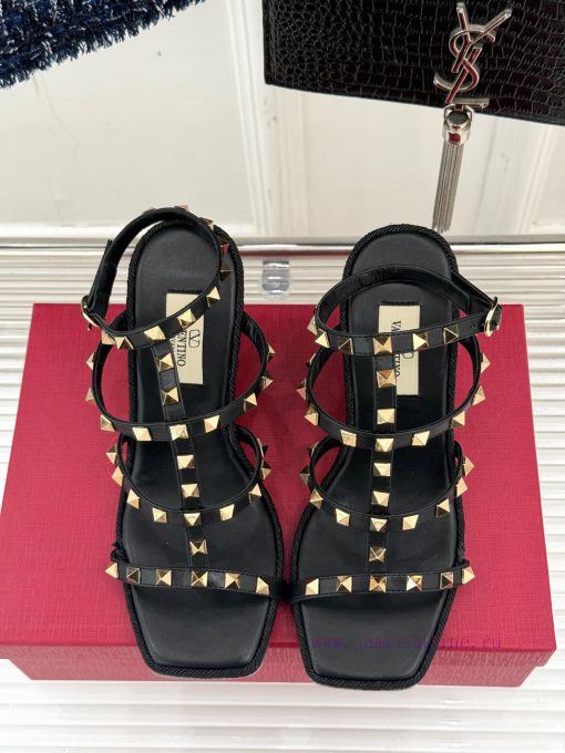Valentino | Valentino 25ss Spring/Summer New ProductsRivet Wedge SandalsHighly Recommend The Qu p5gm7syc - Image 5