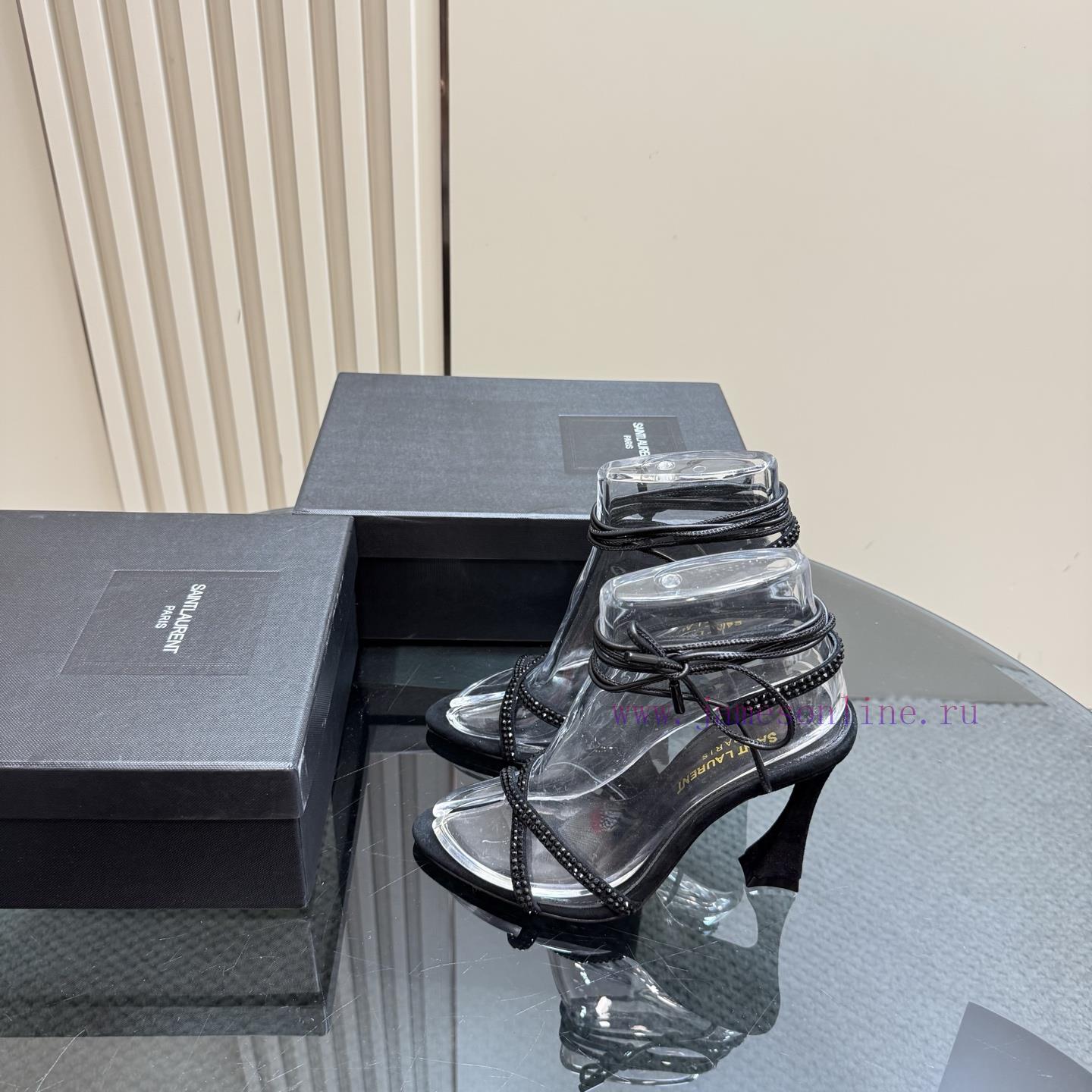 Yvette Saint Laurent LogoBlack Diamond Metal Leather The Most Understanding Of Women's Hearts Y r6j8migl