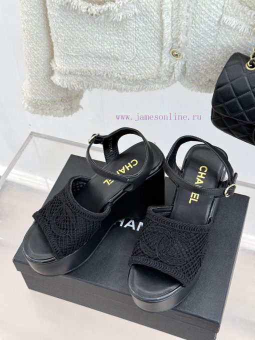 Chanel | Chanel 25P Spring/Summer New ProductsDouble C Hollow Thick Soled SandalsPersonalized F zkdcycrm - Image 3