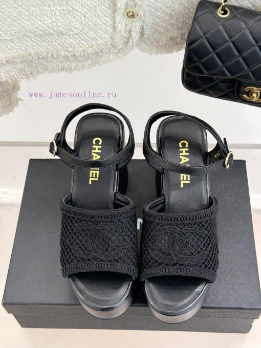 Chanel | Chanel 25P Spring/Summer New ProductsDouble C Hollow Thick Soled SandalsPersonalized F zkdcycrm - Image 5