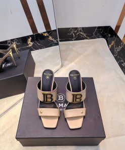 Out Balmain 2025 Spring/Summer Fashion Show Metal Buckle High Heel SlippersBrand Balmain 𝘽𝙖𝙡𝙢𝙖𝙞 ukw6ckq7