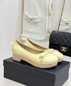 Chanel | Chanel Classic Double C ChainThick Soled Single Shoe LoafersThis Season's Shoes Are Re 18wbjkp0