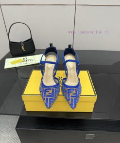 FENDI's Latest Popular Double Belt FF Decorative Jacquard FabricJacquard Fabric On The Upper Of r9c75n98
