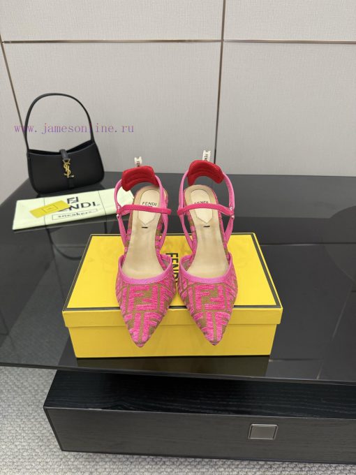 FENDI's Latest Popular Double Belt FF Decorative Jacquard FabricJacquard Fabric On The Upper Of 3p7q2wh7 - Image 2