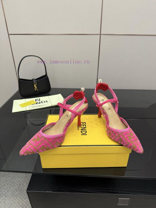 FENDI's Latest Popular Double Belt FF Decorative Jacquard FabricJacquard Fabric On The Upper Of 3p7q2wh7 - Image 4