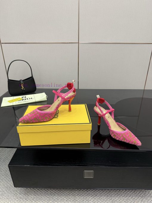 FENDI's Latest Popular Double Belt FF Decorative Jacquard FabricJacquard Fabric On The Upper Of 3p7q2wh7 - Image 6
