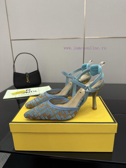 FENDI's Latest Popular Double Belt FF Decorative Jacquard FabricJacquard Fabric On The Upper Of 8tw611kf - Image 5