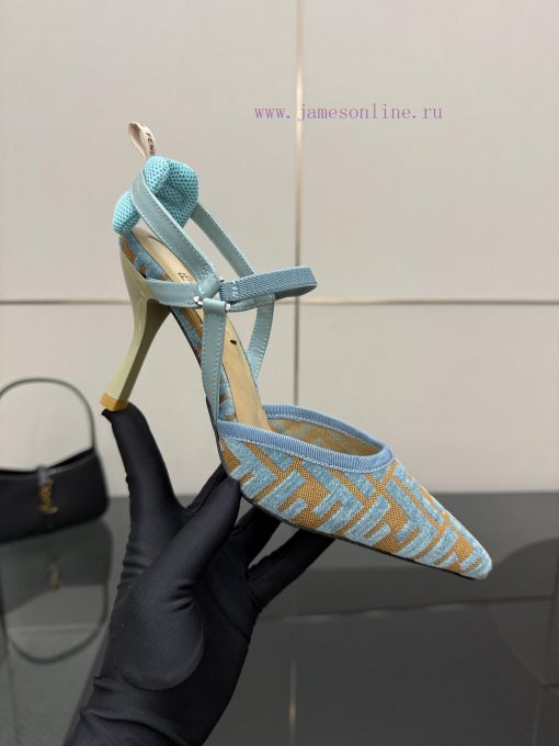 FENDI's Latest Popular Double Belt FF Decorative Jacquard FabricJacquard Fabric On The Upper Of 8tw611kf - Image 8
