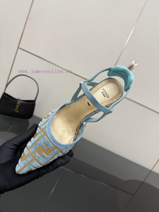 FENDI's Latest Popular Double Belt FF Decorative Jacquard FabricJacquard Fabric On The Upper Of 8tw611kf - Image 9