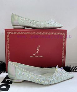 R ᴇɴᴇ C ᴀᴏᴠɪʟʟᴀ | 2023 𝐒 Heavy Industry RC Crystal Gemstone Lace Heel Shoes Wedding Shoes Serie 3rf2gbt9