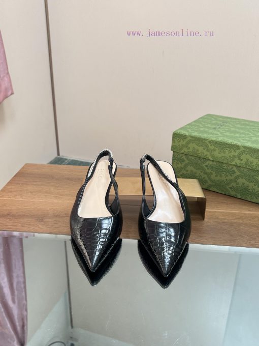 2024 Gucci New GUcc Letter Buckle L O G O Chain High-heeled Sandals Cat Heels ️️️Top Level Welc 33t7uc0f - Image 6
