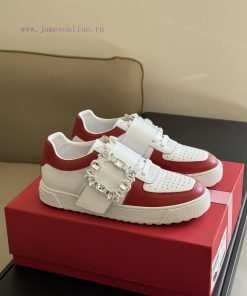 Roger Vivier Ss24 New Arrival-～RV 24 Spring/Summer Diamond Button White Shoes New ProductMade O rtymrh5o