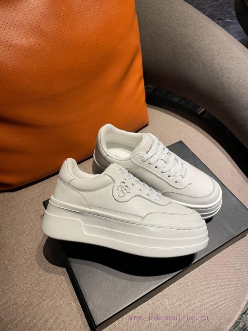 ANN DEMEUEMEES * * * New Products 𝟐𝟒𝐀𝐖Thick Soled Retro White Shoes Come With A 6cm Height Incr u9g2xo52 - Image 6