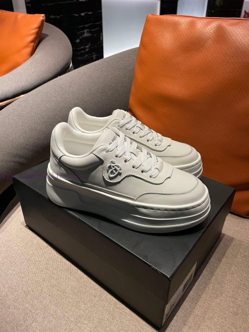 ANN DEMEUEMEES * * * New Products 𝟐𝟒𝐀𝐖Thick Soled Retro White Shoes Come With A 6cm Height Incr u9g2xo52 - Image 7