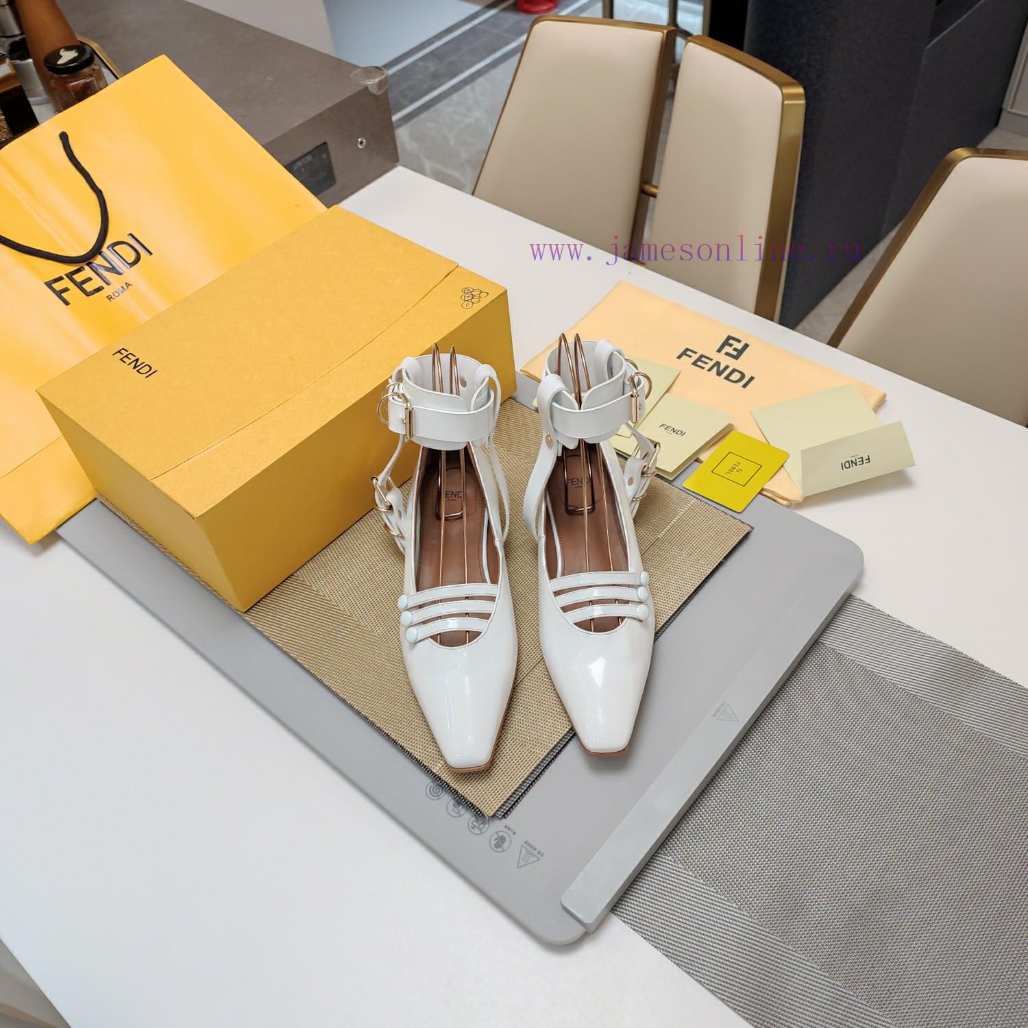 Metal Buckle Wrapped Foot Tight Shoe SeriesFendi Top Edition 2024 Official VIP Limited Edition c9rec2gm - Image 2