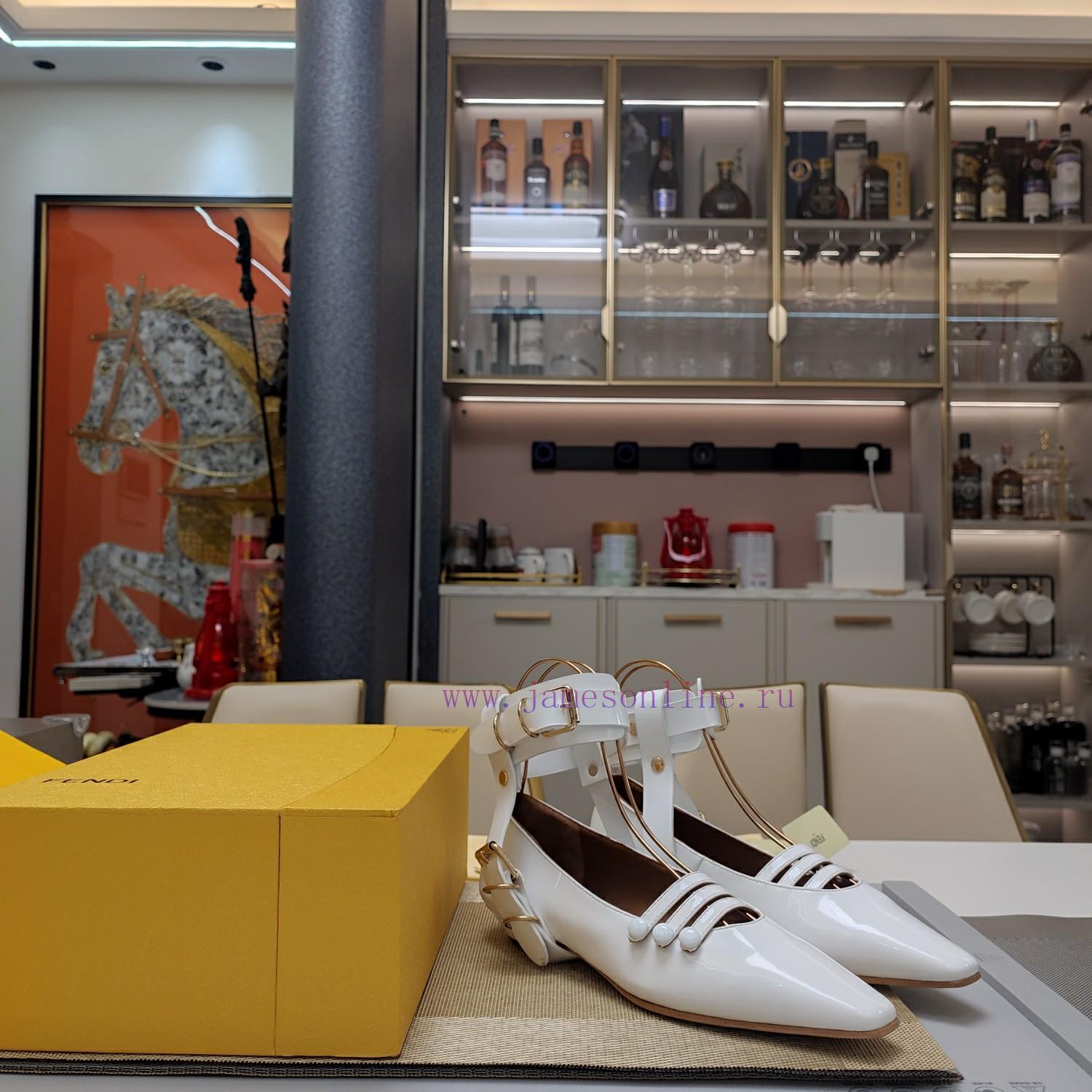 Metal Buckle Wrapped Foot Tight Shoe SeriesFendi Top Edition 2024 Official VIP Limited Edition c9rec2gm - Image 3