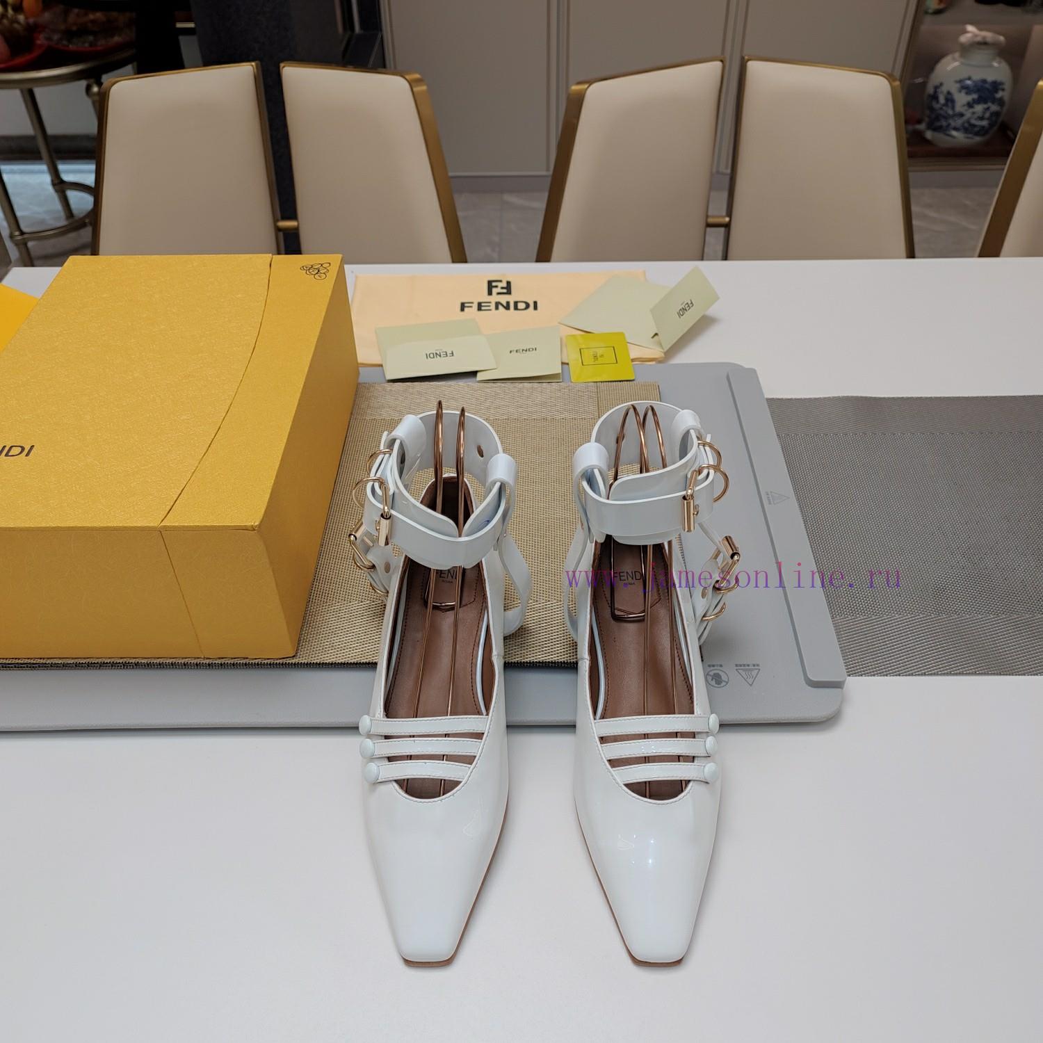 Metal Buckle Wrapped Foot Tight Shoe SeriesFendi Top Edition 2024 Official VIP Limited Edition c9rec2gm - Image 6