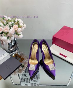 Valentino 2023 Spring/Summer New Silk High Heels Single Shoes————————————The Upgraded And Smoot 3iuz42mi