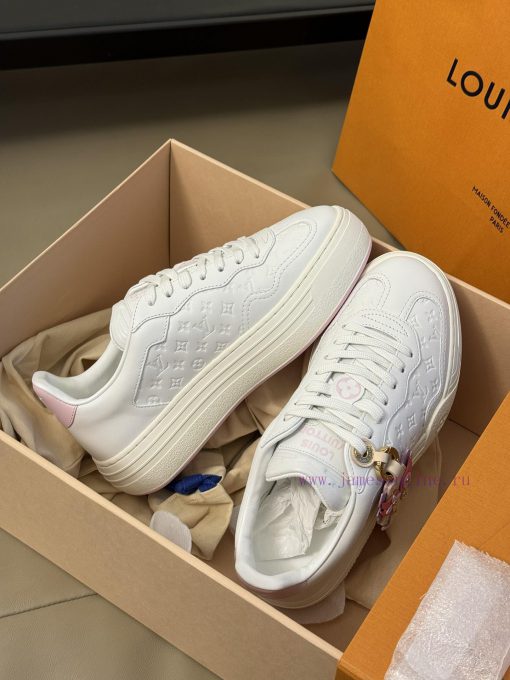 LV 2024 New Thick Soled White ShoesAuthentic Purchase Original Version One-to-oneTop Quality Si wg4ofawr - Image 6
