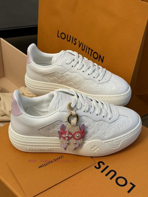 LV 2024 New Thick Soled White ShoesAuthentic Purchase Original Version One-to-oneTop Quality Si wg4ofawr - Image 8