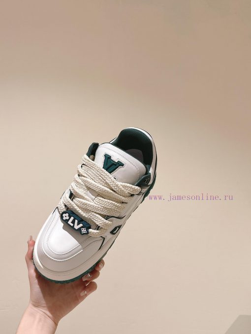 (Fat Version Upgrade) | ² ⁰ ² 4 𝐬𝐬 🤍🤎 Full Leather Couple Outfit LV Louis Vuitton New TrainerSp u71kdedc - Image 10