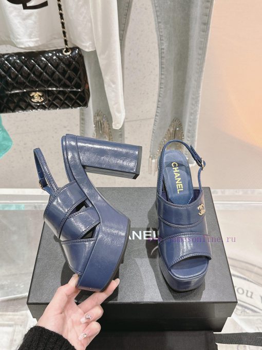 𝗖𝗛𝗔𝗡𝗘𝗟 Fashion Show Coarse Heel Water Platform Sandals Popular Running Single Explosive Product 0phzcqon - Image 6
