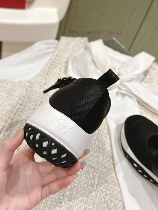 | ²⁰²4 𝐬𝐬  🤍🤎 𝐑𝐨𝐠𝐞𝐫𝐕𝐢𝐯𝐢𝐞𝐫 Roger Vevia Viv 'Run Diamond Buckle Fabric Sneakers For Daily Leisure s1zyd7uo - Image 6