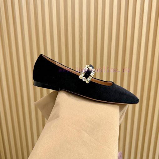 Gianvit Ross 2024 Early Spring Synchronized New Mary Jane Velvet Single Shoe Is A Delicate Yet 5etuloa5 - Image 9