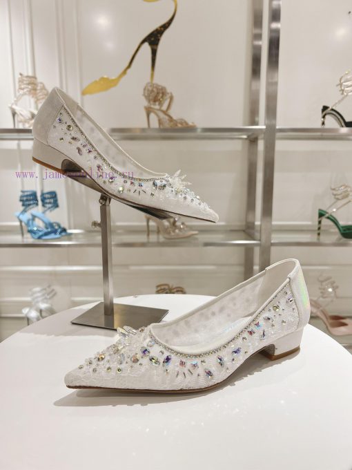 Top Flat Sole Single ShoeR ᴇɴᴇ C ᴀᴏᴠɪʟʟᴀ | 2024s 𝐒 Heavy Industry RC Crystal Gemstone Silk Heel yujtp76j - Image 2