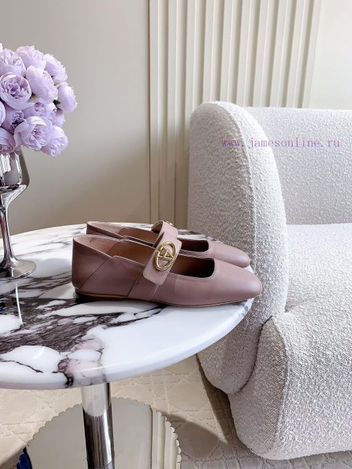 Valentino's New Mary Jane Flats Classic V-button Element Make People Stand Out It's Really Swee 2r22oxxi - Image 3