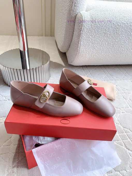 Valentino's New Mary Jane Flats Classic V-button Element Make People Stand Out It's Really Swee 2r22oxxi - Image 5