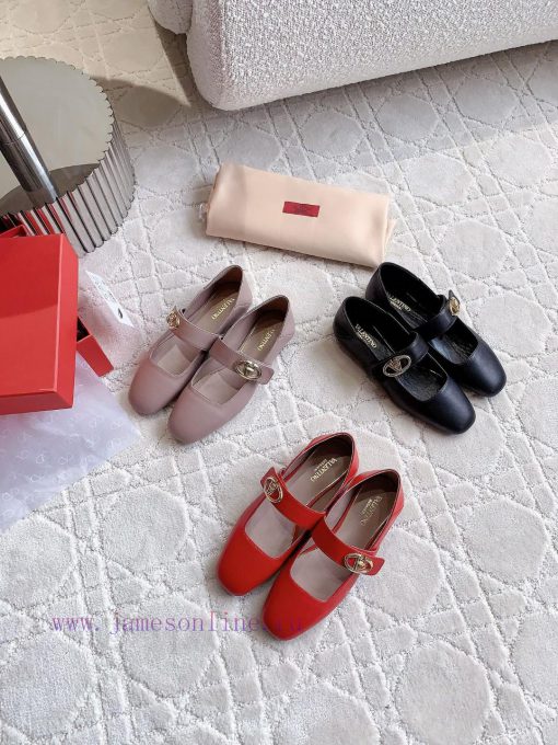 Valentino's New Mary Jane Flats Classic V-button Element Make People Stand Out It's Really Swee 2r22oxxi - Image 10
