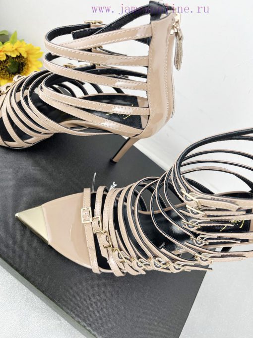 Giuseppe ZanottiSelected Black Imitation Patent Leather Synthetic Fabric With Modern Light And k0w7q14a - Image 8