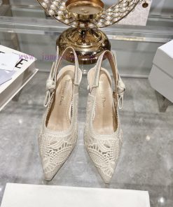 Top TierDior 2024 New Season Hollowed Out Carved Mary Jane Pointed Single ShoesThe New Spectado cc1um99d