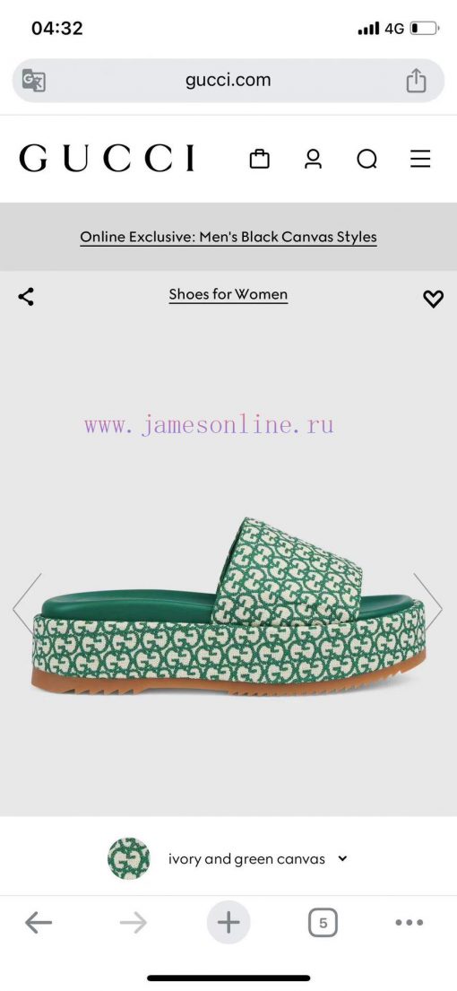 Ladies' GG Gucci Thick Bottom SlippersGucci Women's Signature Shoes Highlight A Striking Theme 87vo2lss