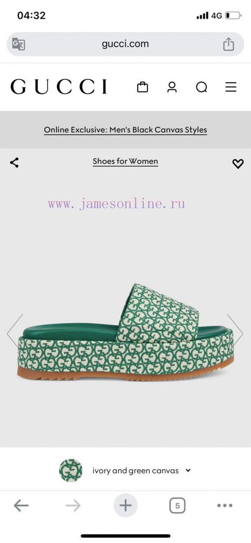 Ladies' GG Gucci Thick Bottom SlippersGucci Women's Signature Shoes Highlight A Striking Theme 87vo2lss - Image 2