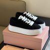 Miumiu Ss24 Canvas Shoes New ProductMiu 24 Spring/Summer Thick Soled Canvas ShoesMinimalist Des tvq76o7f