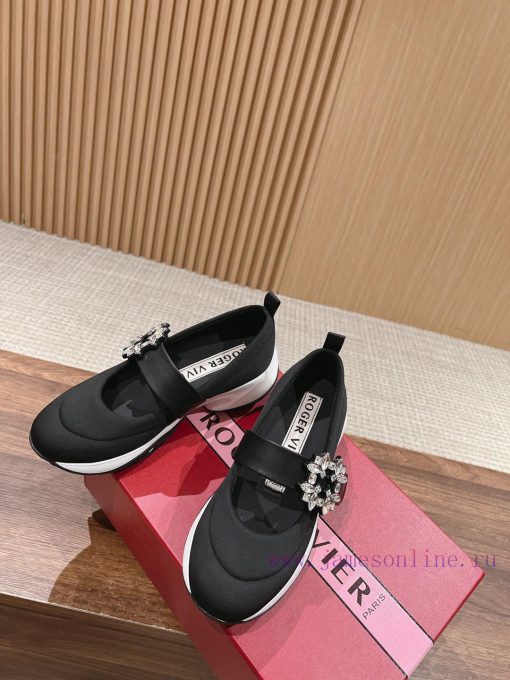 𝐑𝐨𝐠𝐞𝐫𝐕𝐢𝐯𝐢𝐞 Roger RV Early Spring New Viv 'Run Diamond Buckle Fabric Sports Shoes Daily Leisure y1jjgrwo