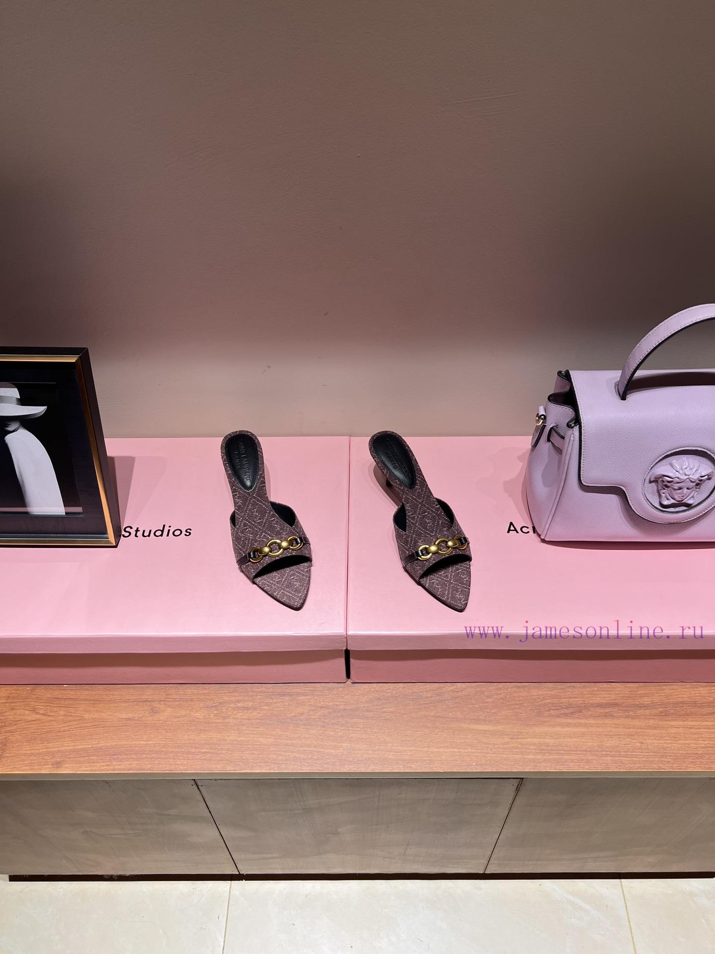 The MostSaint Laurent 2024 Paris Saint Laurent Classic High Heel Sandals2024 Temperament Fairy diqw1h2e - Image 3