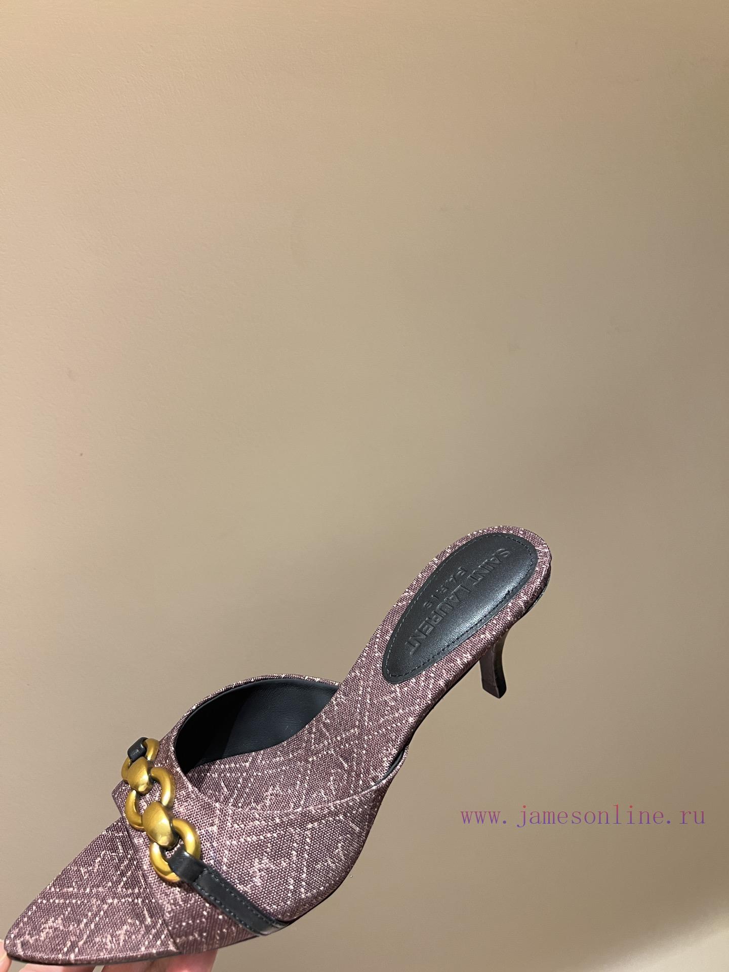 The MostSaint Laurent 2024 Paris Saint Laurent Classic High Heel Sandals2024 Temperament Fairy diqw1h2e - Image 11