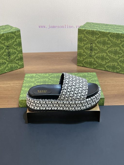 2024 Gucci's Latest Spring/Summer Super Double GG Gucci Series Thick Bottom Sandals And Cold Sl e7croxv8 - Image 4