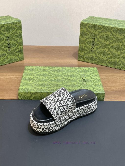 2024 Gucci's Latest Spring/Summer Super Double GG Gucci Series Thick Bottom Sandals And Cold Sl e7croxv8 - Image 7