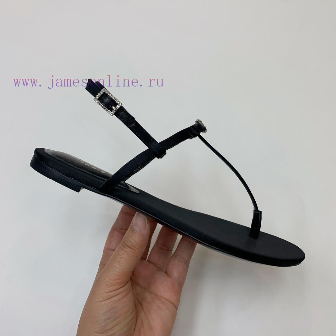 Saint Laurent Silk Diamond Buckle Flat Sandals Have A Unique And Eye-catching Design Including cshh4ilb - Image 5