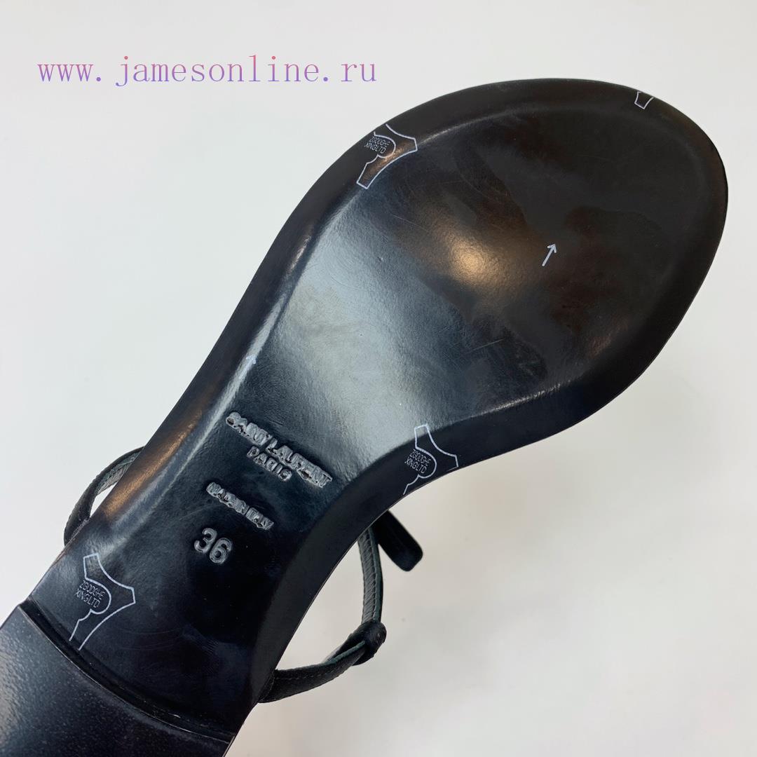 Saint Laurent Silk Diamond Buckle Flat Sandals Have A Unique And Eye-catching Design Including cshh4ilb - Image 9