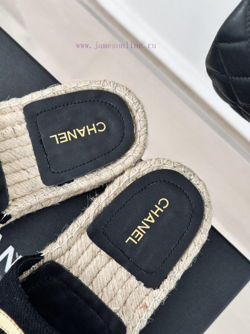 Chanel | Chanel 24S Spring/Summer New Product Large Pair C Grass Weaving Fisherman's SlippersTh a6j1xrt3 - Image 9